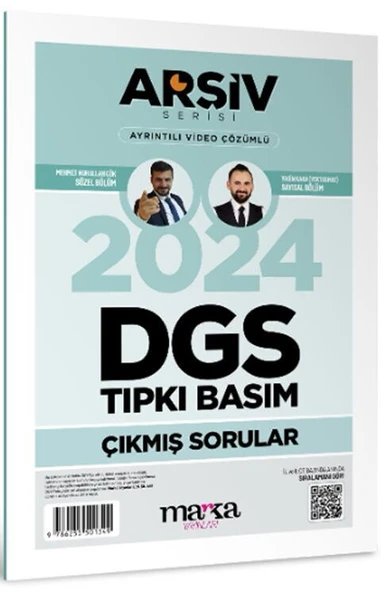 Marka Yayınları 2024 DGS Arşiv Serisi Tıpkı Basım Çıkmış Sorular Tamamı Video Çözümlü