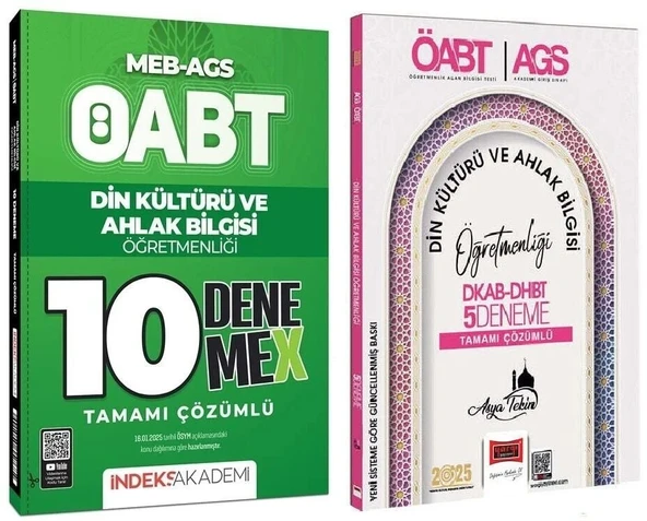 Yargı + İndeks 2025 ÖABT MEB-AGS Din Kültürü ve Ahlak Bilgisi Öğretmenliği 5+10 Deneme 2 li Set - Asya Tekin Yargı + İndeks Akademi Yayınları