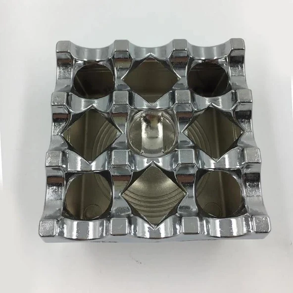 Döküm Kare Küllük Krom 8cm - 4
