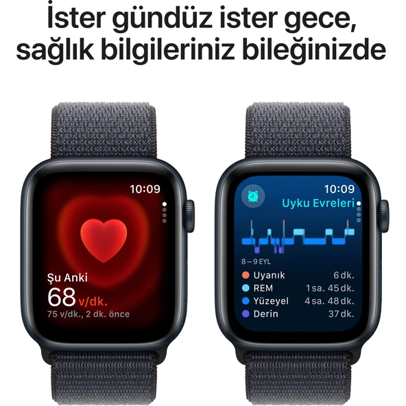 Apple Watch Se Gps 40MM Midnight Aluminium Case With Ink Sport Loop - 5