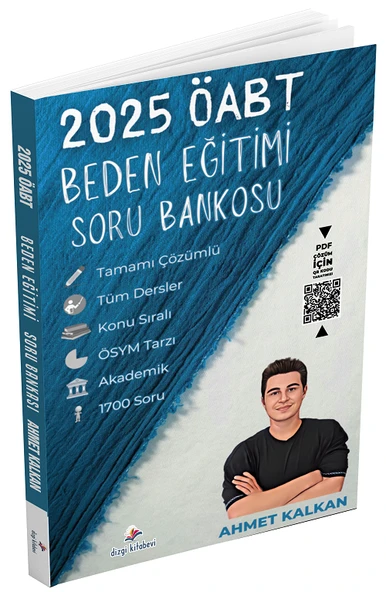 Dizgi Kitap 2025 ÖABT MEB-AGS Beden Eğitimi Öğretmenliği Soru Bankası Çözümlü - Ahmet Kalkan Dizgi Kitap Yayınları