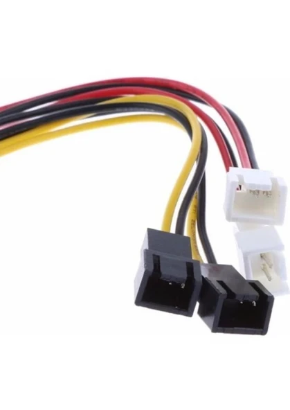 Net Dünya Molex 4 Pin To 3 Pin Fan Konnektör Soket Çevirici Kablo - 2