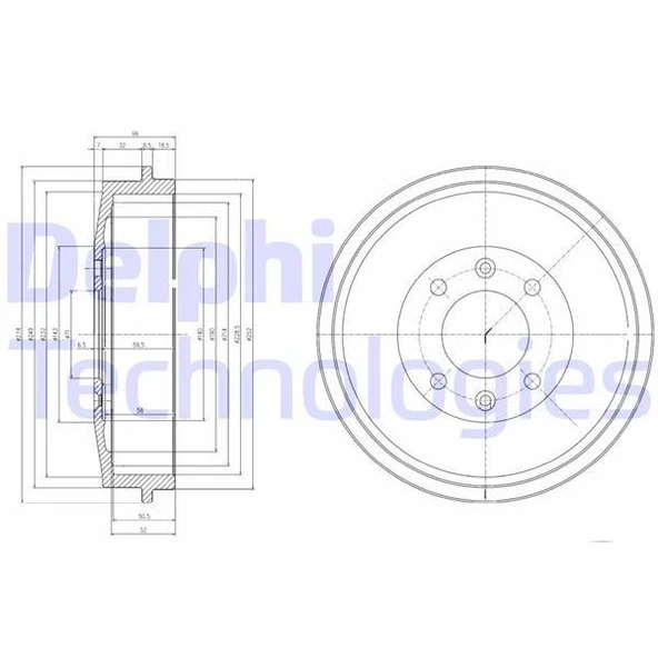 FREN KAMPANASI ARKA CITROEN BERLİNGO. BERLİNGO MULTİSPACE. XSARA. XSARA PİCASSO. ZX / PEUGEOT 305. 3 ürün görseli 1