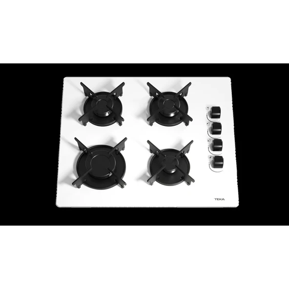 TEKA Cam Gazlı Ocak Beyaz 60cm GBE 64002 KB - 3
