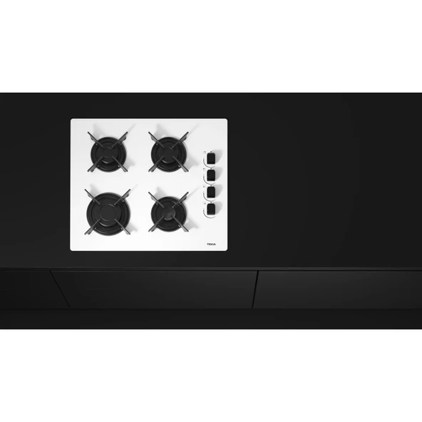 TEKA Cam Gazlı Ocak Beyaz 60cm GBE 64002 KB - 8