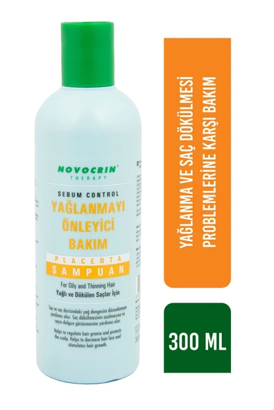 NOVOCRİN PLACENTA YAĞLANMA ÖNLEYİCİ BAKIM ŞAMPUANI 300 ML - 3
