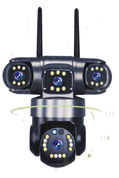 APRONX 9mp 3.6mm Apx-wpg690 Üç Kamera 30 Led Wifi Ptz ürün görseli