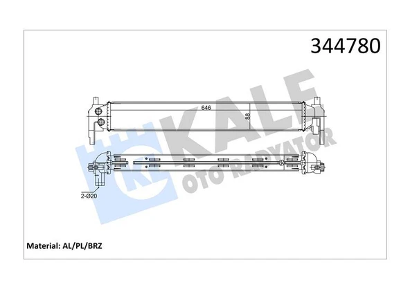 TURBO RADYATÖRÜ INTERCOOLER POLO 1.2 TSİ 11/09 AL/PL/BRZ ürün görseli 1