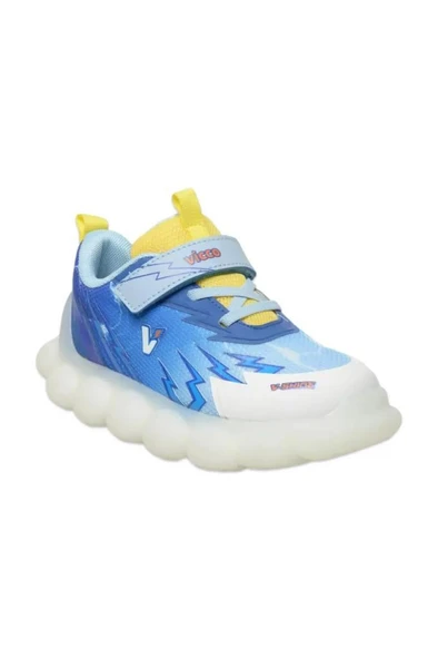 Vicco Flash 346.B25Y.214 Anatomik Taban Erkek Çocuk Işıklı Spor AYakkabı Lacivert 24-28