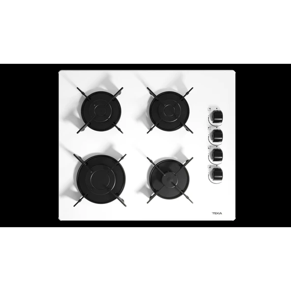 TEKA Cam Gazlı Ocak Beyaz 60cm GBE 64002 KB - 12