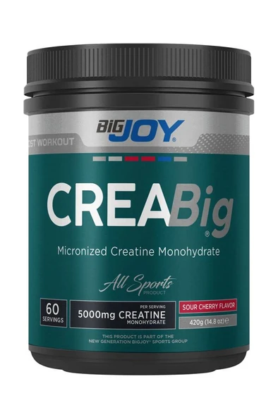 Bigjoy Sports Kreatin Creabig Creatine 420gr 60 Servis Vişne Monohydrat