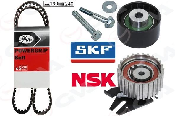 EKSANTRİK GERGİ KİTİ 190x240 BRAVO 96 DOBLO 01 MAREA 99-02 -IDEA 04 1.9JTD KTB317 DAYCO KAYIŞ ürün görseli