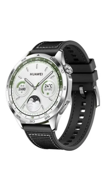 Huawei Watch 20MM Dikiş Desenli Dokuma Silikon Kordon - Resim 2