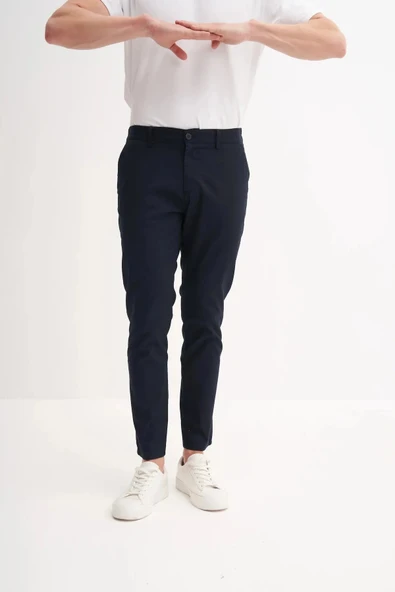 Cazador Jogger Dokuma Düz Paça Cepli Pantolon 1