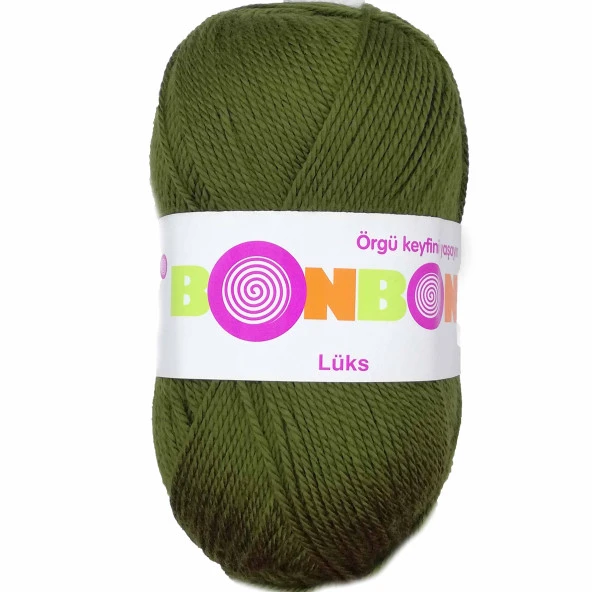 Bonbon Lüks Örgü Patik İpi 98686 Haki