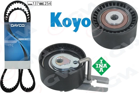 EKSANTRİK GERGİ KİTİ P206-P207-P307-P308-P407-P3008-EXPERT-PARTNER-BERLINGO-JUMPY-C2-C3-C4-C5- XSARA-FOCUS II-FIESTA V-VI VOLVO S40-C30-V50-FIAT SCUDO EURO4 1.6 HDI-TDCİ ürün görseli 1
