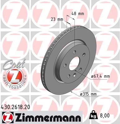 ARKA FREN AYNASI INSIGNIA A 08 SAAB 9-5 YS3G 10 17 JANT-18 JANT 315x22.9x5DLxHAVALI