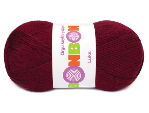 Bonbon Lüks Örgü Patik İpi 98220 Bordo