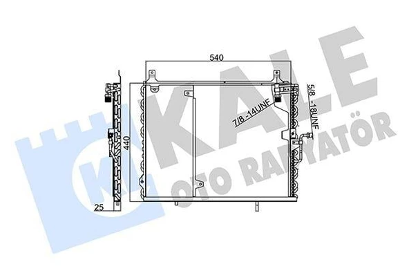 KLIMA RADYATORU MERCEDES W124 S124 A124 C124