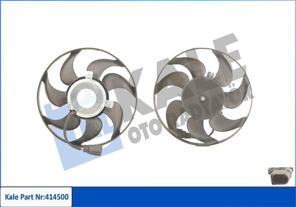 FAN MOTORU DAVLUMBAZLI SAĞ CADDY III-GOLF V-VI-PLUS-JETTA III-IV-PASSAT-SCIROCCO-TOURAN 200W-295mm