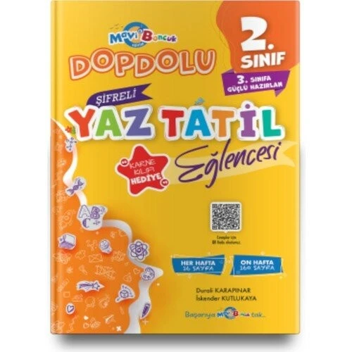 2. Sınıf Şifreli Yaz Tatil Eğlencesi Mavi Boncuk Yayınları