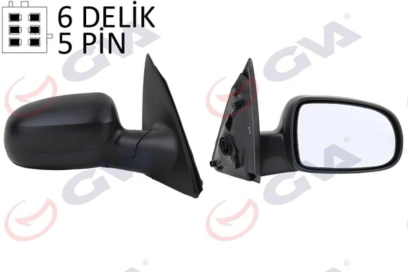 DIŞ DİKİZ AYNASI SAĞ CORSA C 01 ELEKTRİKLİ ISITMALI KONVEKS 5 FİŞ VM-200EHR ürün görseli