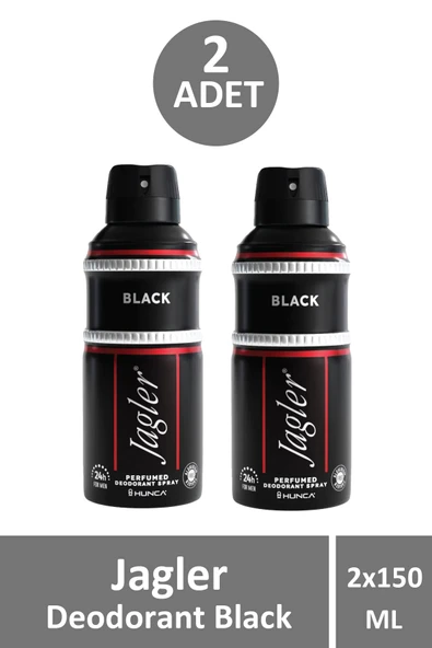 Jagler Deodorant Black 150 ml 2 Adet