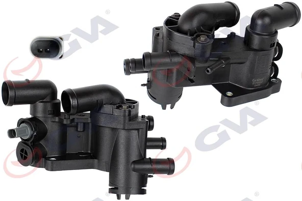 TERMOSTAT 87C KOMPLE / MÜŞÜRLÜ POLO-SEAT CORDOBA-IBIZA-TOLEDO-FABIA 1.2-1.2 12V