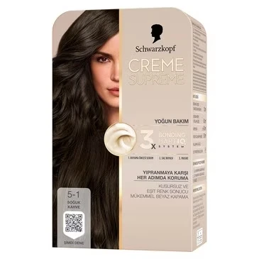 Schwarzkopf Creme Supreme Saç Boyası Soğuk Kahve 5-1