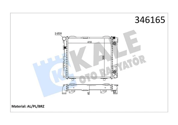 MOTOR SU RADYATORU MERCEDES W201 W124 S124 C124 KLIMASIZ / OTOMATIK SANZIMAN