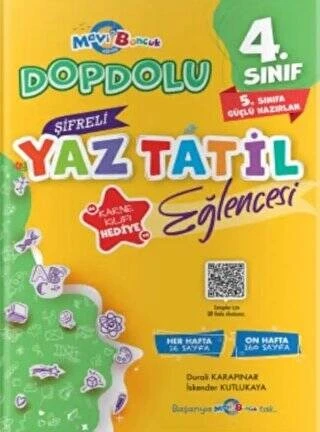 4. Sınıf Şifreli Yaz Tatil Eğlencesi Mavi Boncuk Yayınları