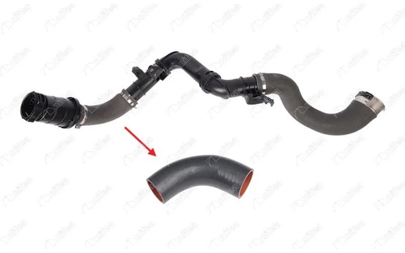 TURBO HORTUMUPLASTİK BORU HARİÇOK İLE GÖSTERİLEN KÜÇÜK HORTUM RENAULT TRAFIC ürün görseli 1