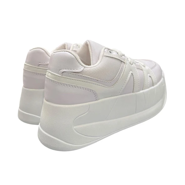 Aybaak 5007 Yüksek Dolgu Topuk Kadın Ayakkabı Sneaker - 3