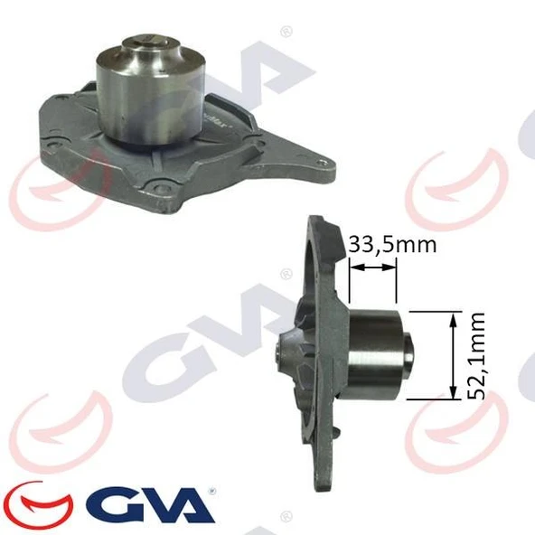 DEVİRDAİM SU POMPASI RENAULT CLIO II 01 06 MEGANE II 03 08 KANGOO 01 MODUS 04 SC NIC II 03 08 NISSAN MICRA III K12 03 10 SUZUKI JIMNY 03 BÜYÜK ÇARK