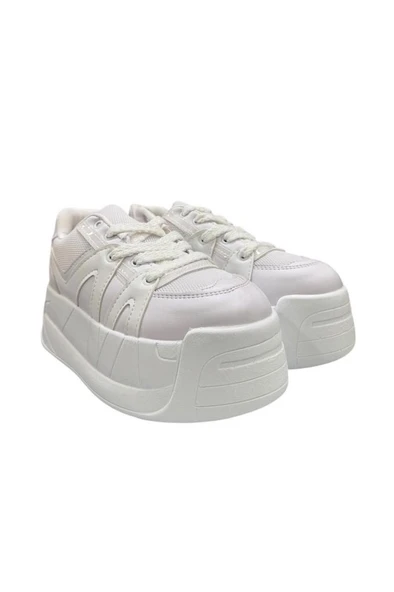 Aybaak 5007 Yüksek Dolgu Topuk Kadın Ayakkabı Sneaker - 7