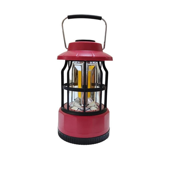 MADFOX GLAMPİNG KAMP LAMBASI 400 LÜMEN PİLLİ KIRMIZI RENK