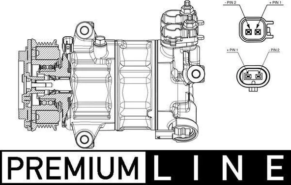 KLIMA KOMPRESORU FOCUS IV 17 KUGA III 19 PUMA 19 1.5 ECOBLUE