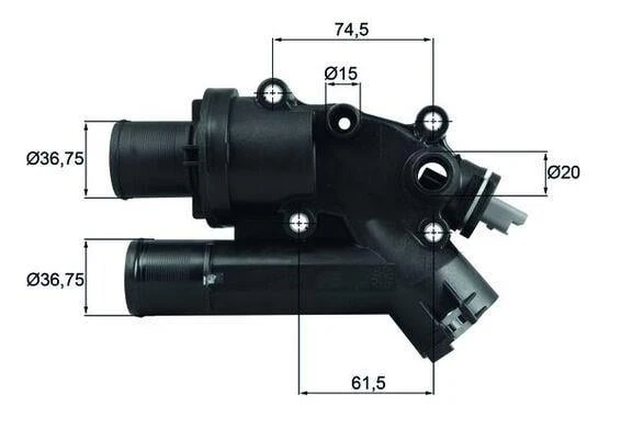 TERMOSTAT FREELANDER 2 L359 06 14 DISCOVERY SPORT L550 14 RANGE ROVER EVOQUE L538 11 19 XF SPORTBRA KE X250 12 14 XF I X250 12 14