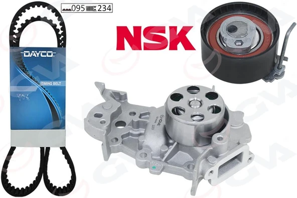 DEVİRDAİMLİ EKSANTRİK GERGİ KİTİ 095x234 RENAULT CLIO II 98 05 CLIO III 05 12 CLIO IV 12 19 KANGOO 01 TWİNGO 01 MODUS 04 LOGAN II 08 SANDERO 08 1.2 D4F ürün görseli 1