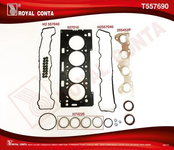 ÜST TAKIM CONTASI REINZ KEÇELİ S.LASTİKLİ P206-P207-P307-P308 1.6 16V TU5JP4