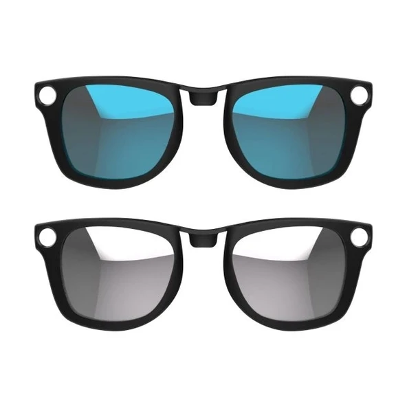 Hibloks 2 Adet Polarize Klips Ray-Ban Meta Wayfarer Akıllı Gözlükler - Large