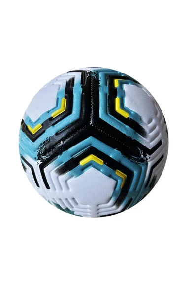 2025 Desenli Tasarım Futbol Topu 4 Astarlı No:5 480 Gr + Pompa Hediyeli X506 - 3