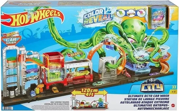Hot Wheels City Ultimate Octo Oto Yıkama Oyun Seti - 11