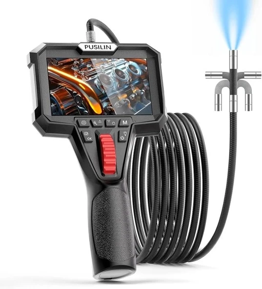 Pusilin Işıklı Endoskop Kamerası - 1m Kablo Tek Lens/6.2mm/1m Kablo
