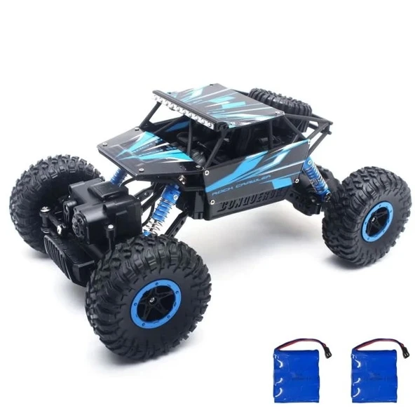 Cheerwing 1:18 Kaya Paletli 2.4Ghz Uzaktan Kumandalı Araba Mavi