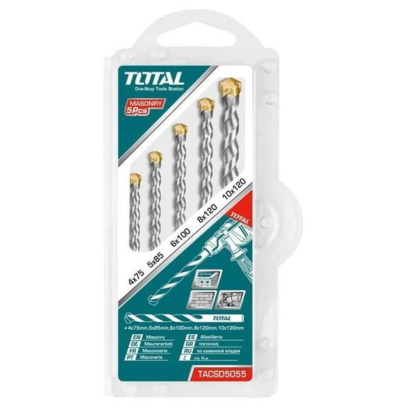 TOTAL MATKAP UÇ SETİ 5 PARÇA TACSD5055