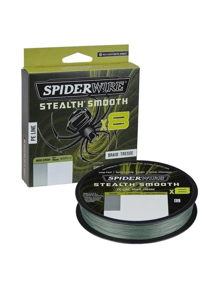 Spider Wire Stealth Smooth x8 Pe Braid 150m Moss Green İp Misina ürün görseli