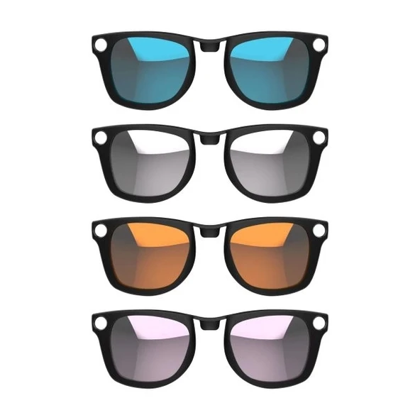 Hibloks 4 Adet Polarize Klips Ray-Ban Meta Wayfarer Akıllı Gözlük - Large