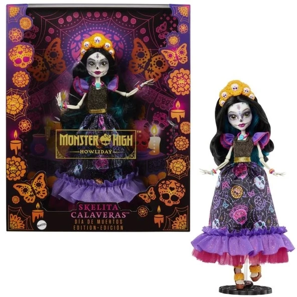Monster High Skelita Calaveras Dia De Muertos Koleksiyon Figürü