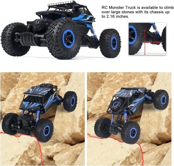 Cheerwing 1:18 Kaya Paletli 2.4Ghz Uzaktan Kumandalı Araba - 5